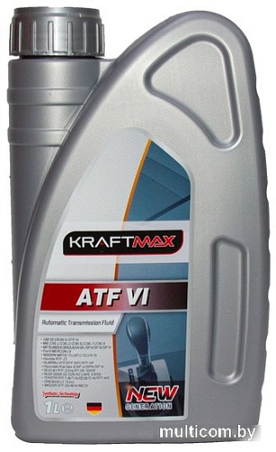 Трансмиссионное масло KraftMax ATF VI KM312/1 1 л
