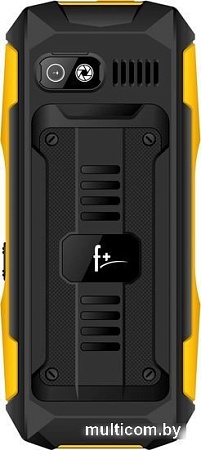 Кнопочный телефон F+ PR240 (черный/желтый)