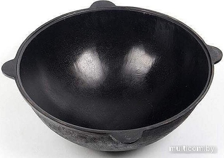 Казан Chugun Invest Узбекский с алюминиевой крышкой (22 л, круглое дно)