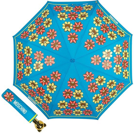 Зонт Moschino 8126-OCP Flower Bear Light Blue