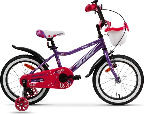 Детский велосипед AIST Wiki 14 2025 (фиолетовый)