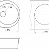 Кухонная мойка Granula 4801 (шварц)
