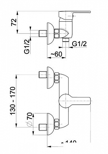 Смеситель Armatura Jadeit 5216-010-00