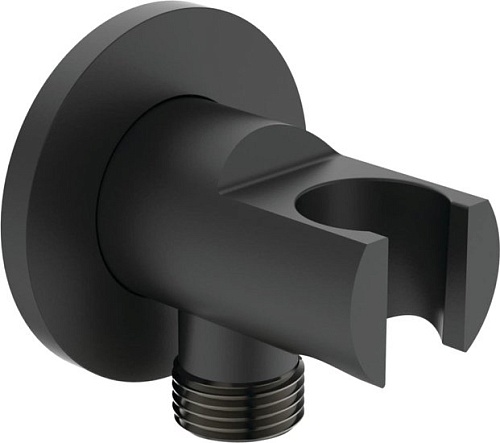 Держатель душевой лейки с подключением Ideal Standard IdealRain Black BC807XG