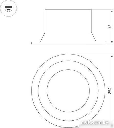 Точечный светильник Arlight MS-BREEZE-BUILT-R82-9W Day4000 035609