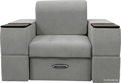 Сириус Лидер-13 НПБ 135x110 (Eva 08 велюр светло-серый)