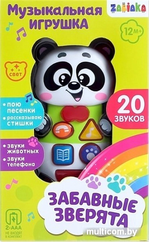 Музыкальная игрушка Zabiaka Забавные зверята: Панда 3113383