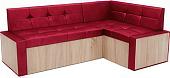 Угловой диван Мебель-АРС Таллин правый 190x120 (бархат, красный Star Velvet 3 Dark Red)