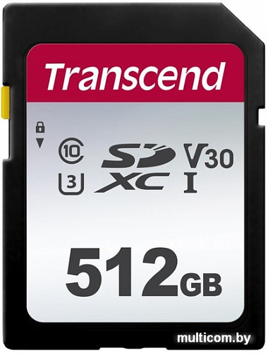 Карта памяти Transcend SDXC 300S 512GB