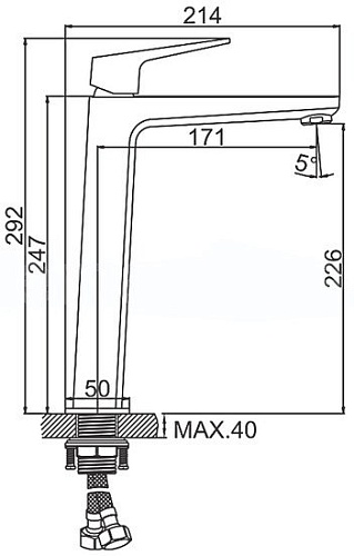 Смеситель Ledeme L1181B