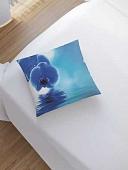 Чехол на подушку JoyArty Синяя орхидея sl_30037