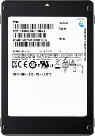 SSD Samsung PM1643 7.68TB MZILT7T6HMLA