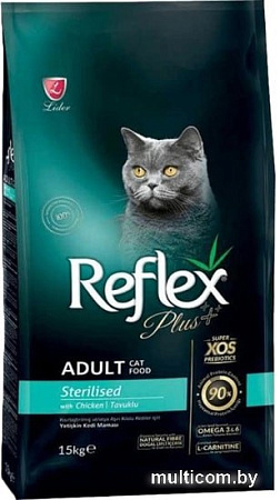 Сухой корм для кошек Reflex Plus Sterilised Adult Chicken 15 кг