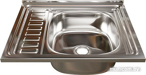 Кухонная мойка Mixline 538191 (правая, полированная, 0.4 мм)