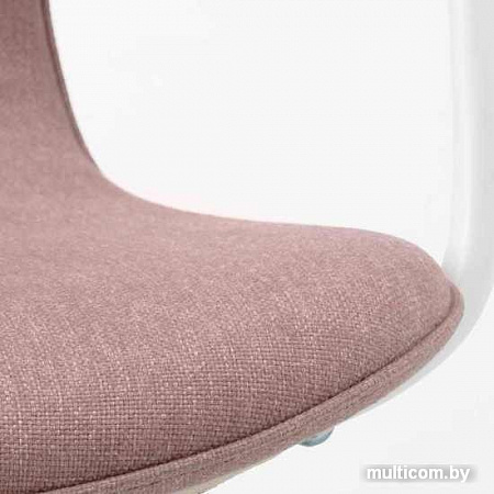 Кресло Ikea Лонгфьелль 693.204.76 (гуннаред светлый коричнево-розовый/белый)
