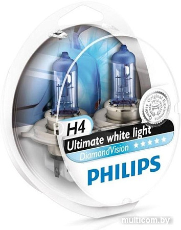 Галогенная лампа Philips H4 DiamondVision 2шт