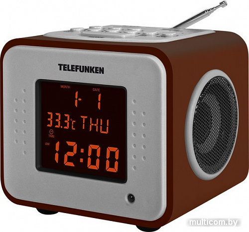 Радиочасы TELEFUNKEN TF-1575U (темное дерево)