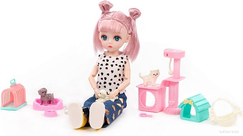 Кукла-питомец Полесье Даша на прогулке 02956