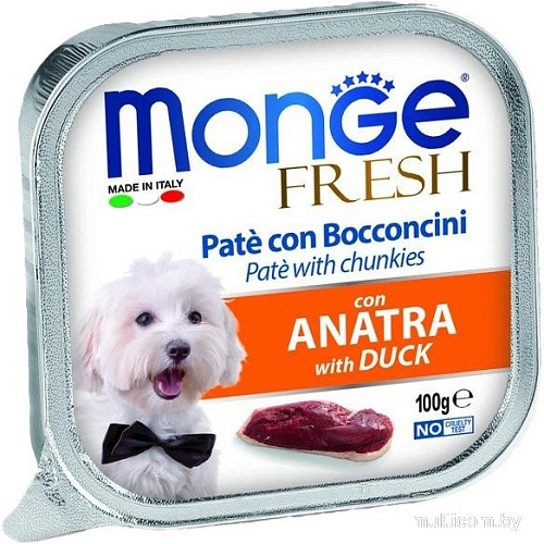 Сухой корм для собак Monge Fresh с уткой, ламистер (100 г)