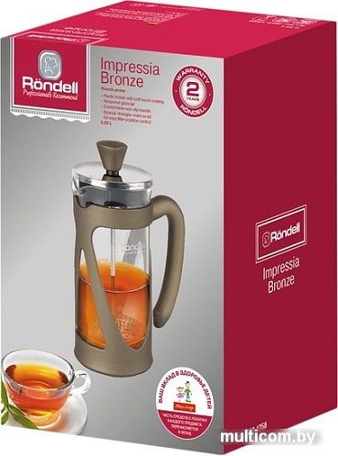 Френч-пресс Rondell Impressia Bronze RDS-1234