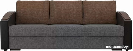 Диван Лига диванов Монако slide 102014 (серый/черный/коричневый)