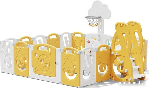 Игровой манеж UNIX kids SUPREME Music 200x200 Yellow