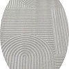 Ковер для жилой комнаты Radjab Carpet Моника Овал MC 402A 12606 (2x2.9, L.Grey)