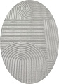 Ковер для жилой комнаты Radjab Carpet Моника Овал MC 402A 12606 (2x2.9, L.Grey)