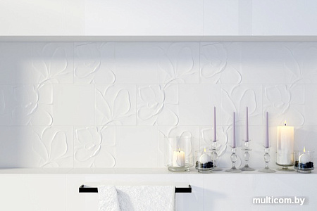Керамическая плитка Opoczno Structure Pattern White Flower Structure 750x250 [OP365-004-1]