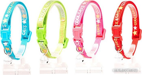 Ошейник Duvo Plus Cool Сats 11168/DV (голубой)