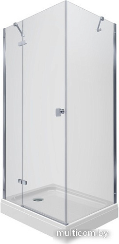 Душевой уголок Triton Брава Хром 120х80 (прозрачное стекло)