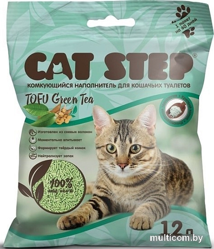 Наполнитель Cat Step Tofu Green Tea 12 л