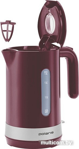 Электрочайник Polaris PWK 1803C Water Way Pro (бордовый)
