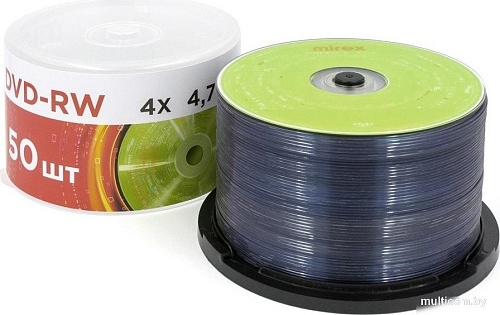 DVD-RW диск Mirex 4.7Gb 4x UL130032A4B (50 шт.)