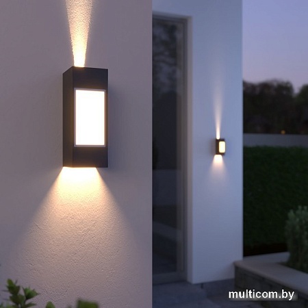 Уличный настенный светильник Elektrostandard 1638 Techno LED (черный)