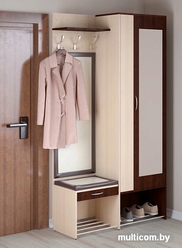 Стенка Ивару Ольга 4 (шимо светлый/венге)