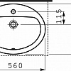 Умывальник Laufen PRO 813951 56x44