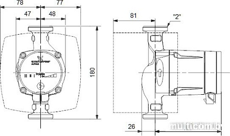 Насос Grundfos Alpha2 L 32-40 180