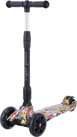 Самокат Tech Team Tiger print 2021 (желтый)