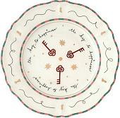 Тарелка глубокая Bitossi Il Frutto Della Passione PAN01003 (ключи)