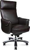 Офисное кресло Norden Ritz A 2108 brown leather (кожа коричневый/алюминиевая крестовина)
