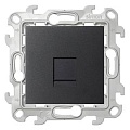 Розетка телефонная Simon 2410480-038 (графит)