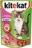 Корм для кошек Kitekat с ягненком в соусе 0.085 кг