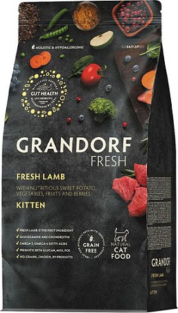 Сухой корм для кошек Grandorf Kitten Fresh Lamb&Sweet Potato (2кг)
