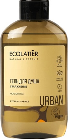 Косметика по уходу за телом Ecolatier Гель для душа Urban увлажнение аргана и ваниль 600 мл