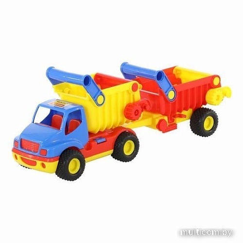 Полесье КонсТрак автомобиль-самосвал с полуприцепом 37718