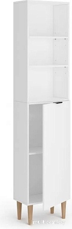 Стеллаж MONOFIX Одос с одной дверцей (белый)