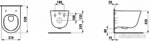 Унитаз Laufen New Calssic Rimless 8208510000001