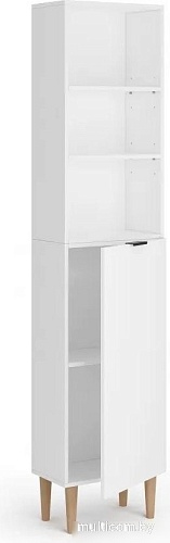 Стеллаж MONOFIX Одос с одной дверцей (белый)