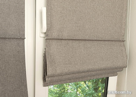 Мини римская штора Delfa Plain Dim Out СШД-01М 171/006 62x160 (серый)